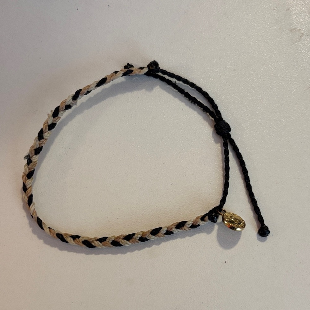 Black and Tan Braided Bracelet